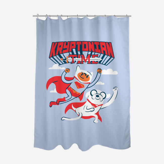 Kryptonian Time-None-Polyester-Shower Curtain-estudiofitas