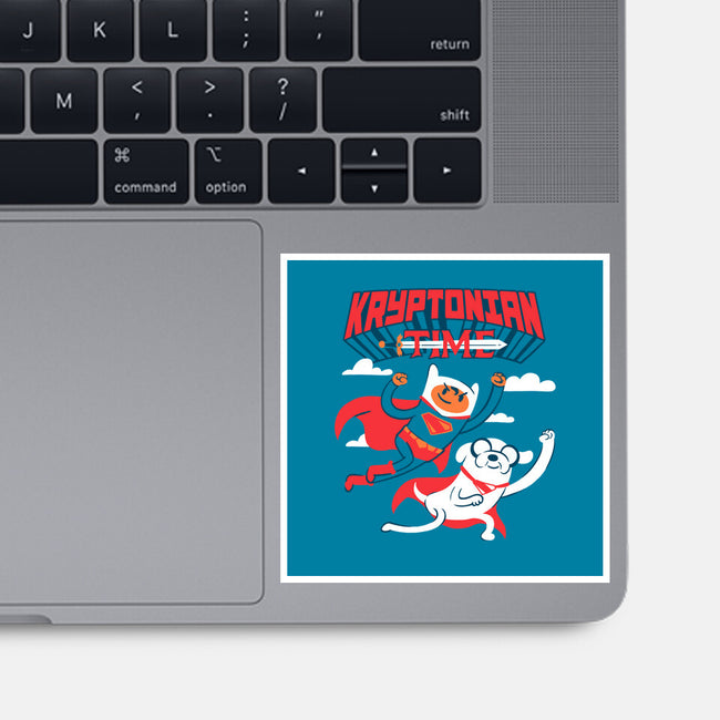 Kryptonian Time-None-Glossy-Sticker-estudiofitas