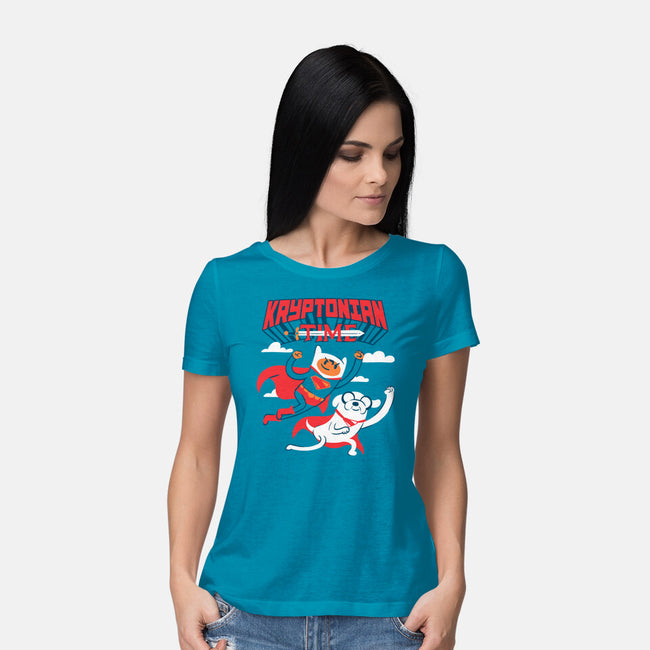 Kryptonian Time-Womens-Basic-Tee-estudiofitas