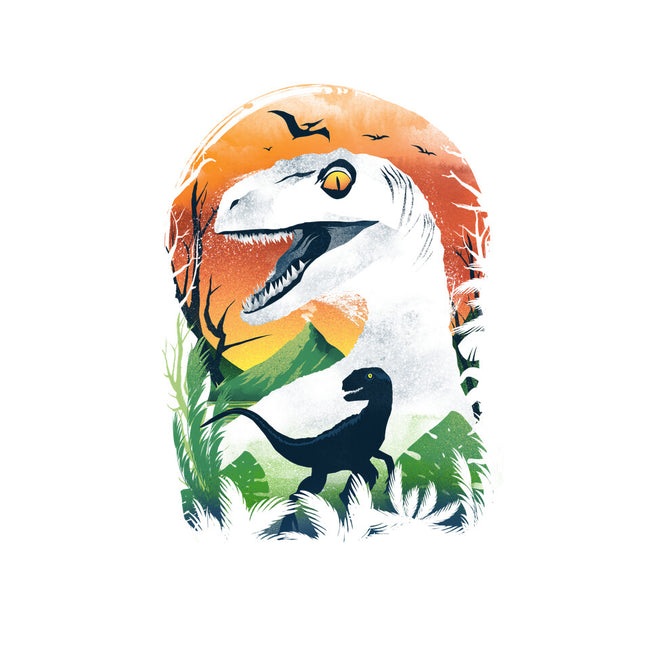 Ukiyo Velociraptor-Youth-Pullover-Sweatshirt-dandingeroz