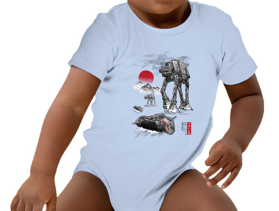 Defense Of Echo Base Sumi-e