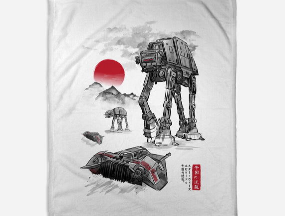 Defense Of Echo Base Sumi-e