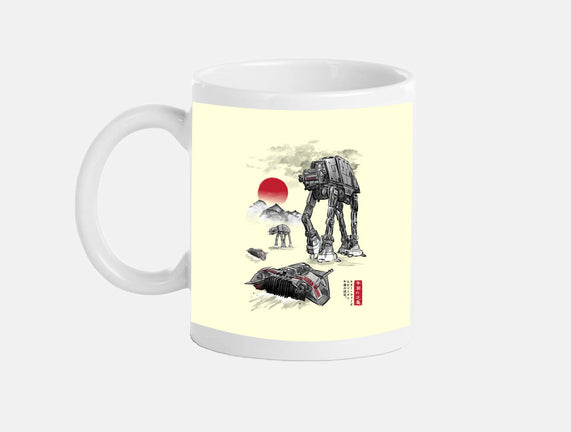 Defense Of Echo Base Sumi-e