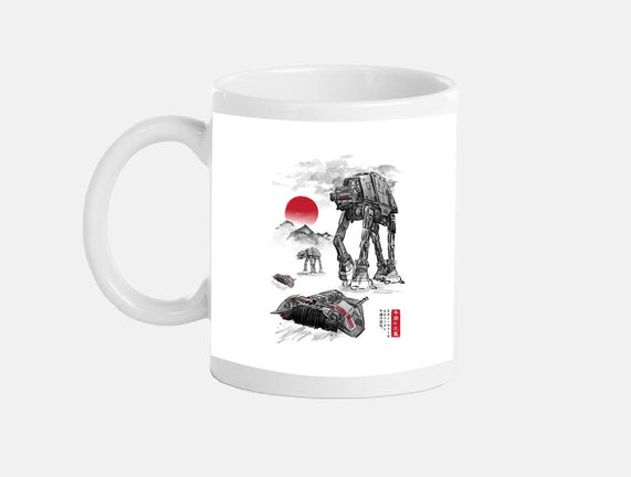 Defense Of Echo Base Sumi-e