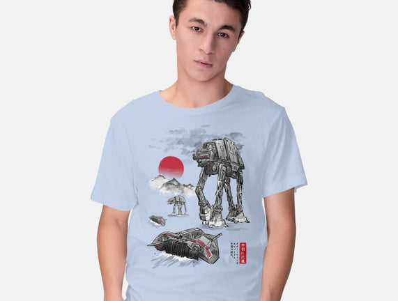 Defense Of Echo Base Sumi-e