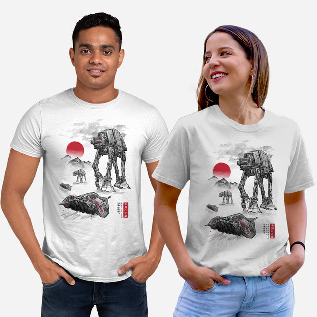 Defense Of Echo Base Sumi-e-Unisex-Basic-Tee-DrMonekers