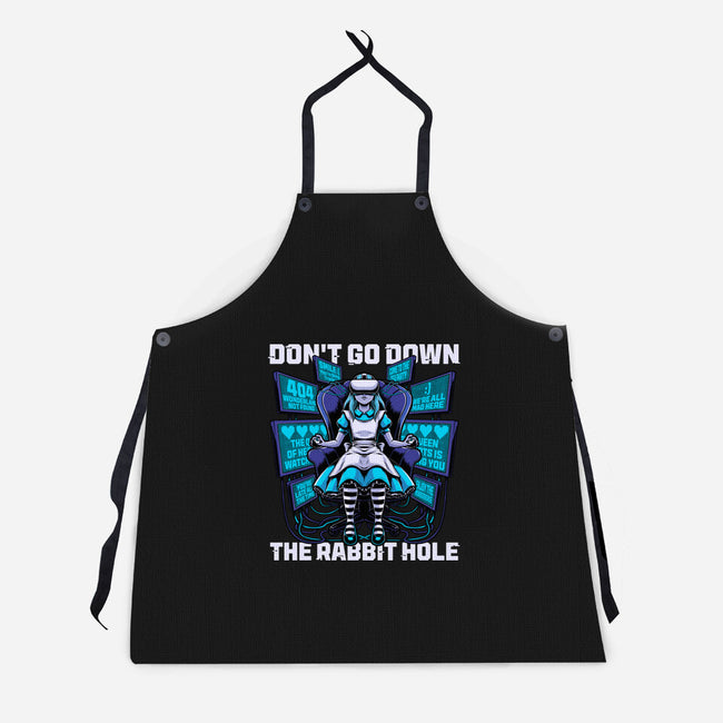 Girl Cyberpunk Adventure-Unisex-Kitchen-Apron-Studio Mootant