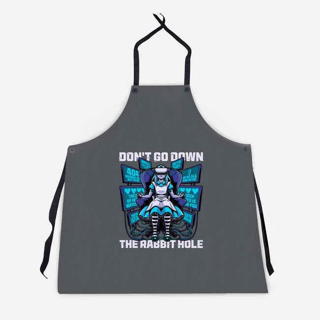 Girl Cyberpunk Adventure-Unisex-Kitchen-Apron-Studio Mootant