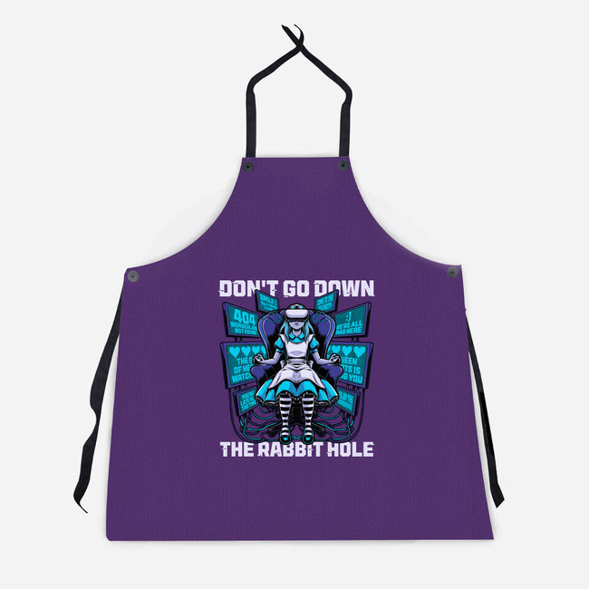 Girl Cyberpunk Adventure-Unisex-Kitchen-Apron-Studio Mootant