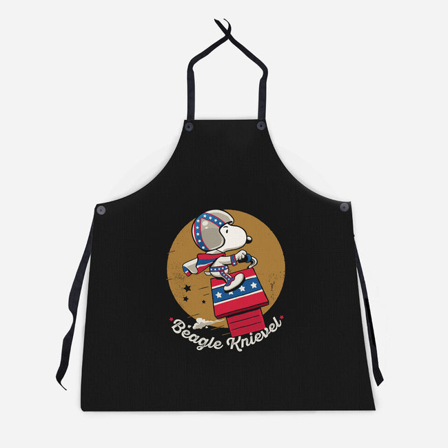 Beagle Knievel-Unisex-Kitchen-Apron-Popnotic