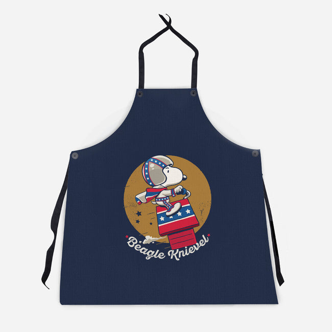 Beagle Knievel-Unisex-Kitchen-Apron-Popnotic