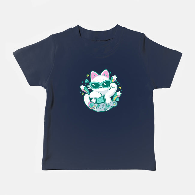 90s Cute Cat-Baby-Basic-Tee-xMorfina