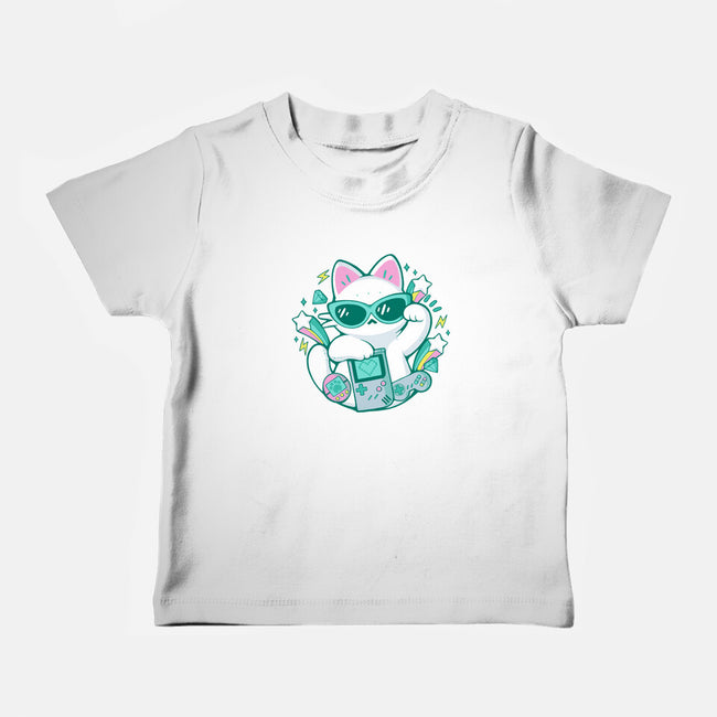 90s Cute Cat-Baby-Basic-Tee-xMorfina