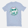 90s Cute Cat-Womens-Basic-Tee-xMorfina