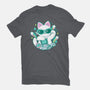 90s Cute Cat-Womens-Basic-Tee-xMorfina