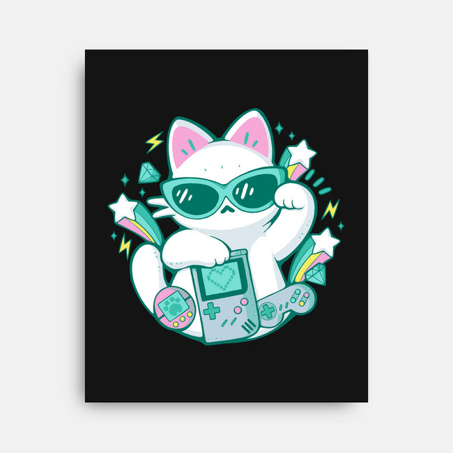 90s Cute Cat-None-Stretched-Canvas-xMorfina