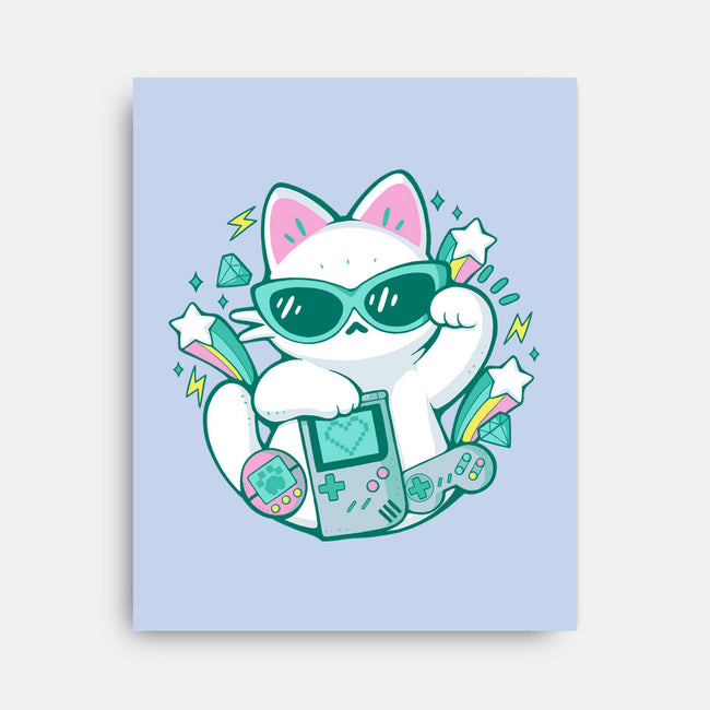 90s Cute Cat-None-Stretched-Canvas-xMorfina