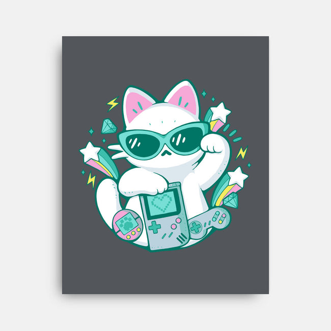 90s Cute Cat-None-Stretched-Canvas-xMorfina