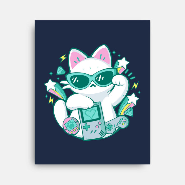 90s Cute Cat-None-Stretched-Canvas-xMorfina