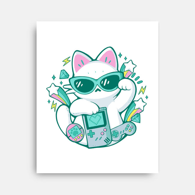 90s Cute Cat-None-Stretched-Canvas-xMorfina