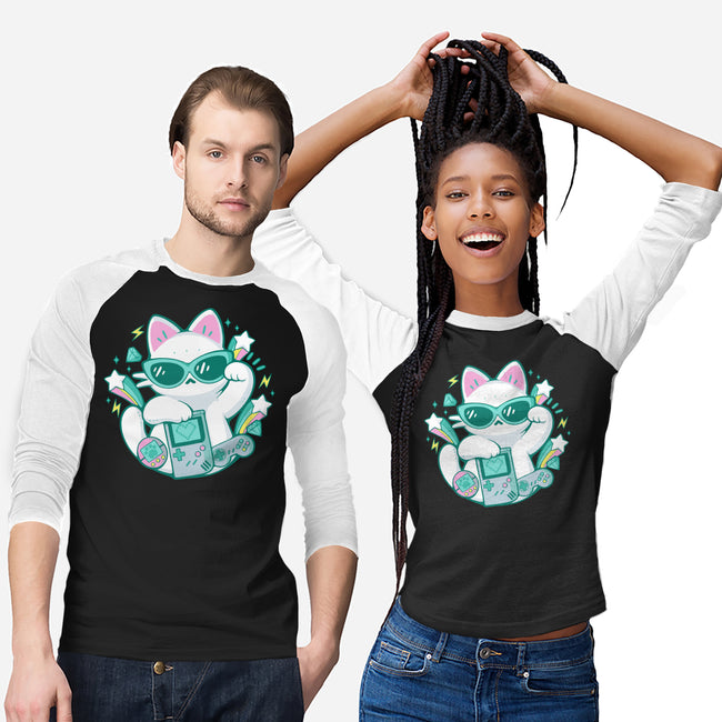 90s Cute Cat-Unisex-Baseball-Tee-xMorfina