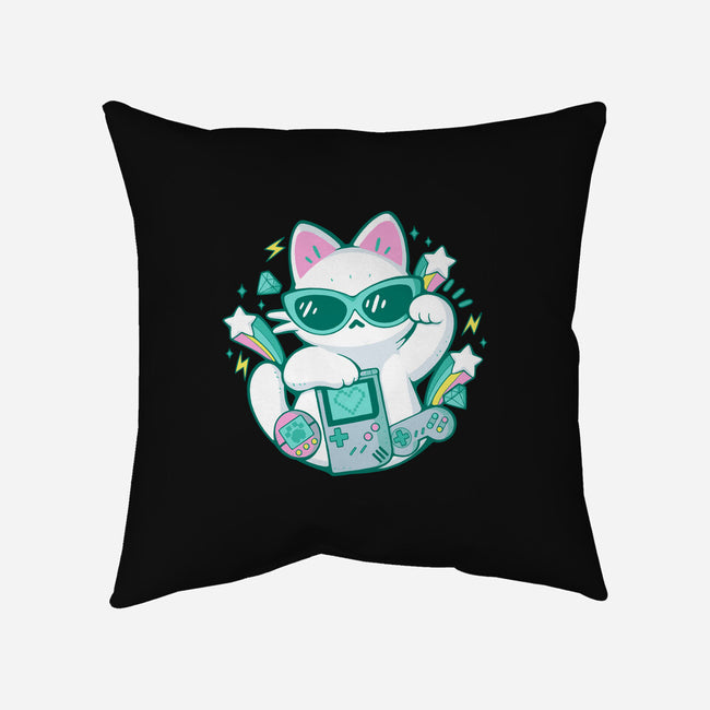 90s Cute Cat-None-Removable Cover w Insert-Throw Pillow-xMorfina