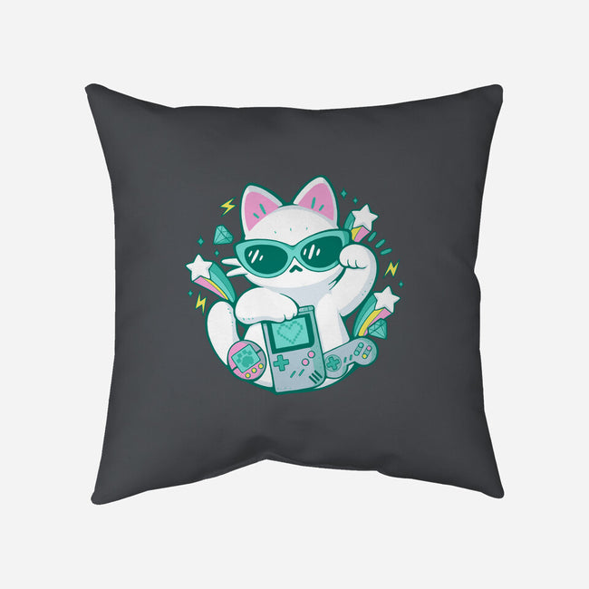90s Cute Cat-None-Removable Cover w Insert-Throw Pillow-xMorfina