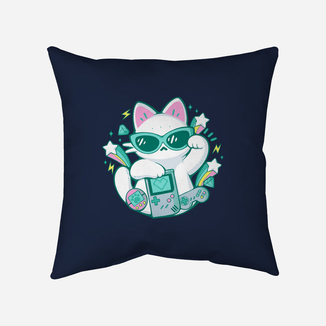 90s Cute Cat-None-Removable Cover w Insert-Throw Pillow-xMorfina