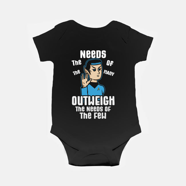 Needs Of The Many-Baby-Basic-Onesie-piercek26