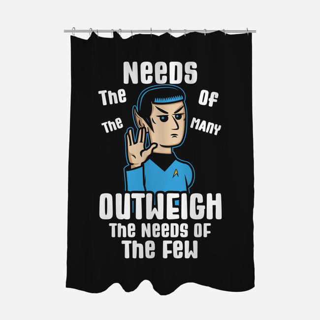 Needs Of The Many-None-Polyester-Shower Curtain-piercek26