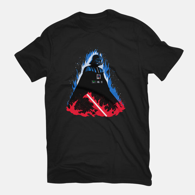 Vader Ascends-Mens-Basic-Tee-MaxoArt