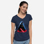 Vader Ascends-Womens-V-Neck-Tee-MaxoArt