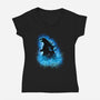 God Of Monsters-Womens-V-Neck-Tee-MaxoArt