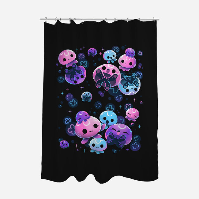 Jelly Colors-None-Polyester-Shower Curtain-Vallina84