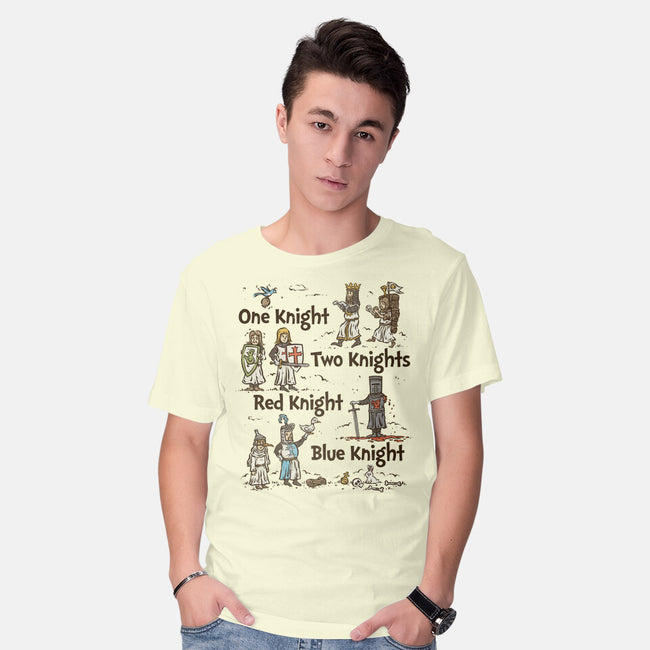 Red Knight Blue Knight-Mens-Basic-Tee-kg07