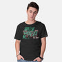 Welcome To Fright Night-Mens-Basic-Tee-goodidearyan