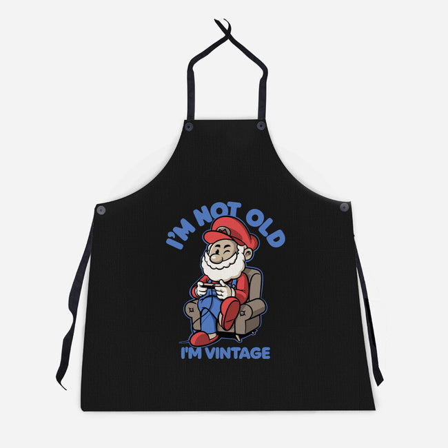 I Am Just Vintage-Unisex-Kitchen-Apron-Popnotic