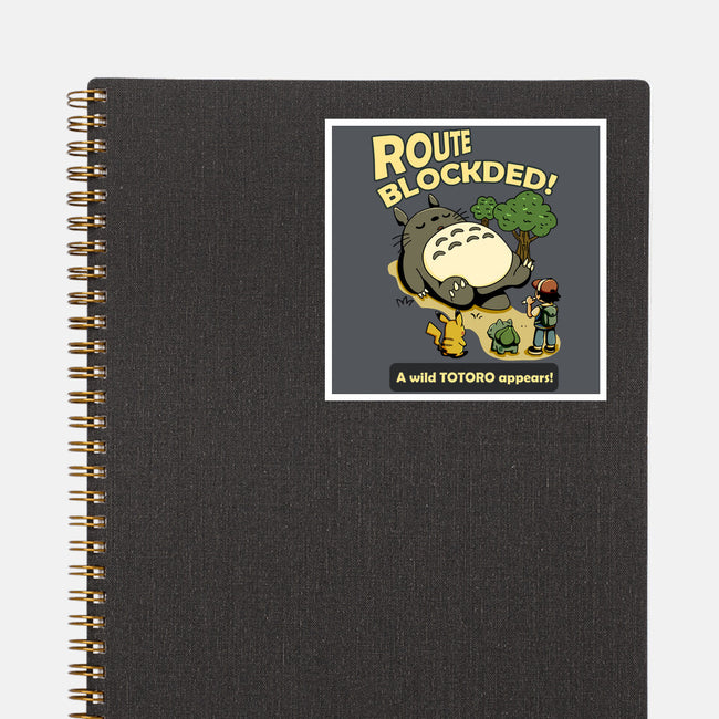 Route Blocked-None-Glossy-Sticker-JamesQJO