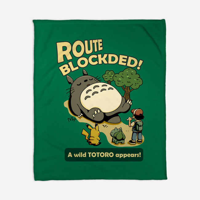 Route Blocked-None-Fleece-Blanket-JamesQJO