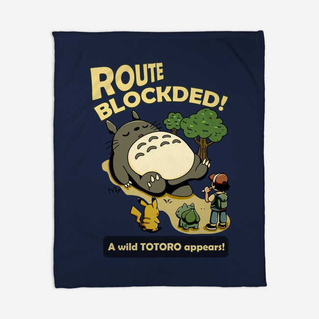 Route Blocked-None-Fleece-Blanket-JamesQJO