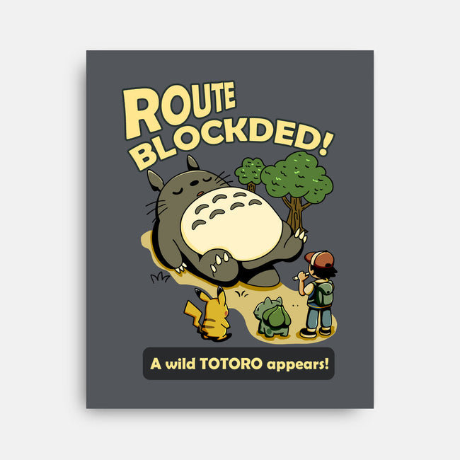 Route Blocked-None-Stretched-Canvas-JamesQJO