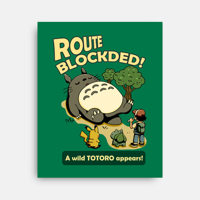 Route Blocked-None-Stretched-Canvas-JamesQJO