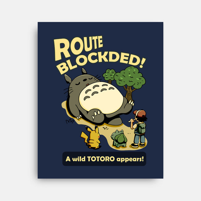 Route Blocked-None-Stretched-Canvas-JamesQJO