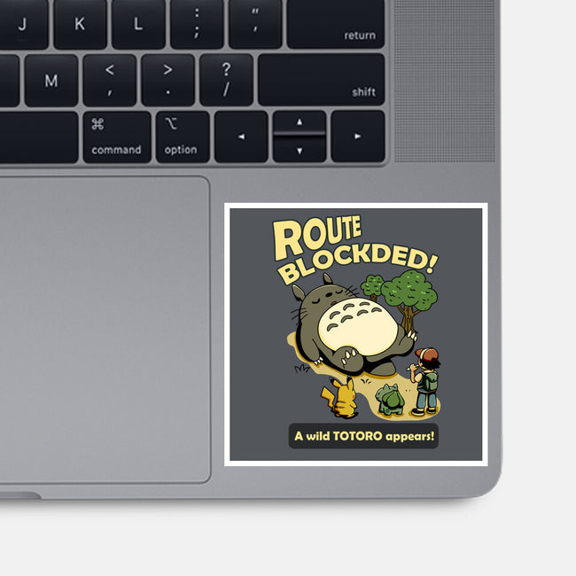 Route Blocked-None-Glossy-Sticker-JamesQJO