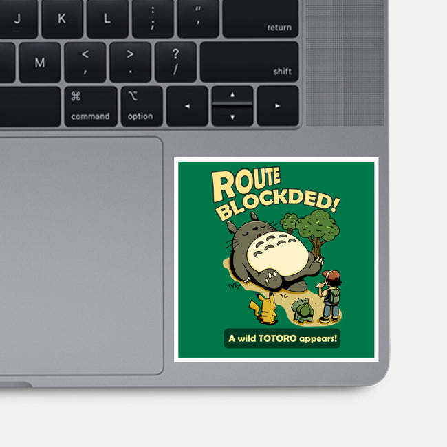 Route Blocked-None-Glossy-Sticker-JamesQJO