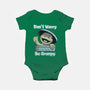 Don't Worry Be Grumpy-Baby-Basic-Onesie-NMdesign