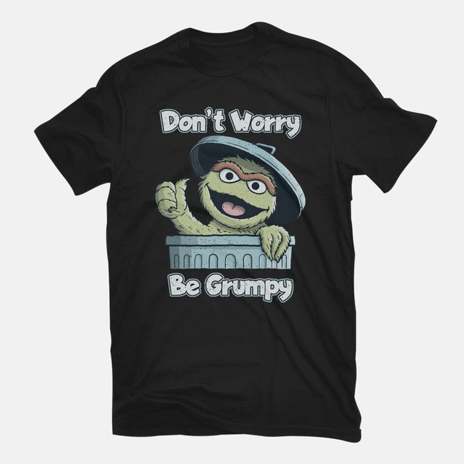 Don't Worry Be Grumpy-Womens-Basic-Tee-NMdesign