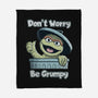Don't Worry Be Grumpy-None-Fleece-Blanket-NMdesign