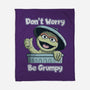 Don't Worry Be Grumpy-None-Fleece-Blanket-NMdesign