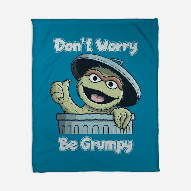 Don't Worry Be Grumpy-None-Fleece-Blanket-NMdesign
